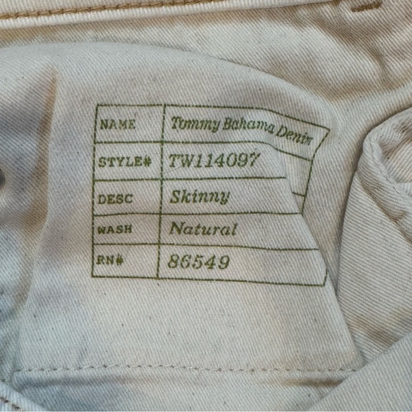 Tommy Bahama Women's Cream Skinny Jeans - Picture 5 of 6